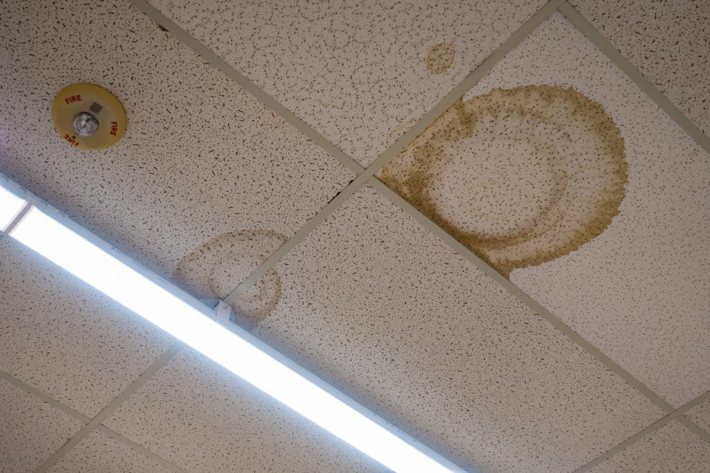 Interior water spots on ceiling | Valley Restoration and Construction