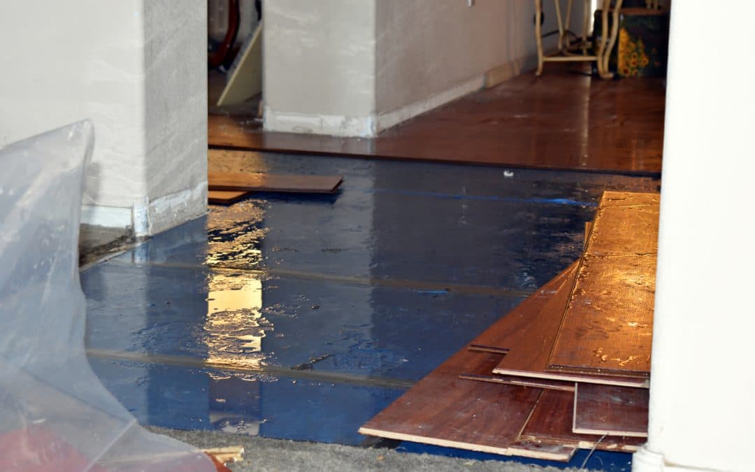 Water Damage to Room in Home | Valley Restoration and Construction